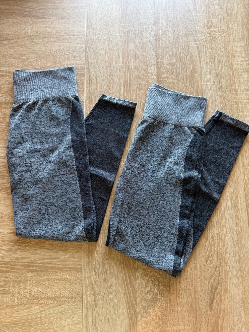 VS Seamless Women’s High-Waist Two-Tone Grey Leggings